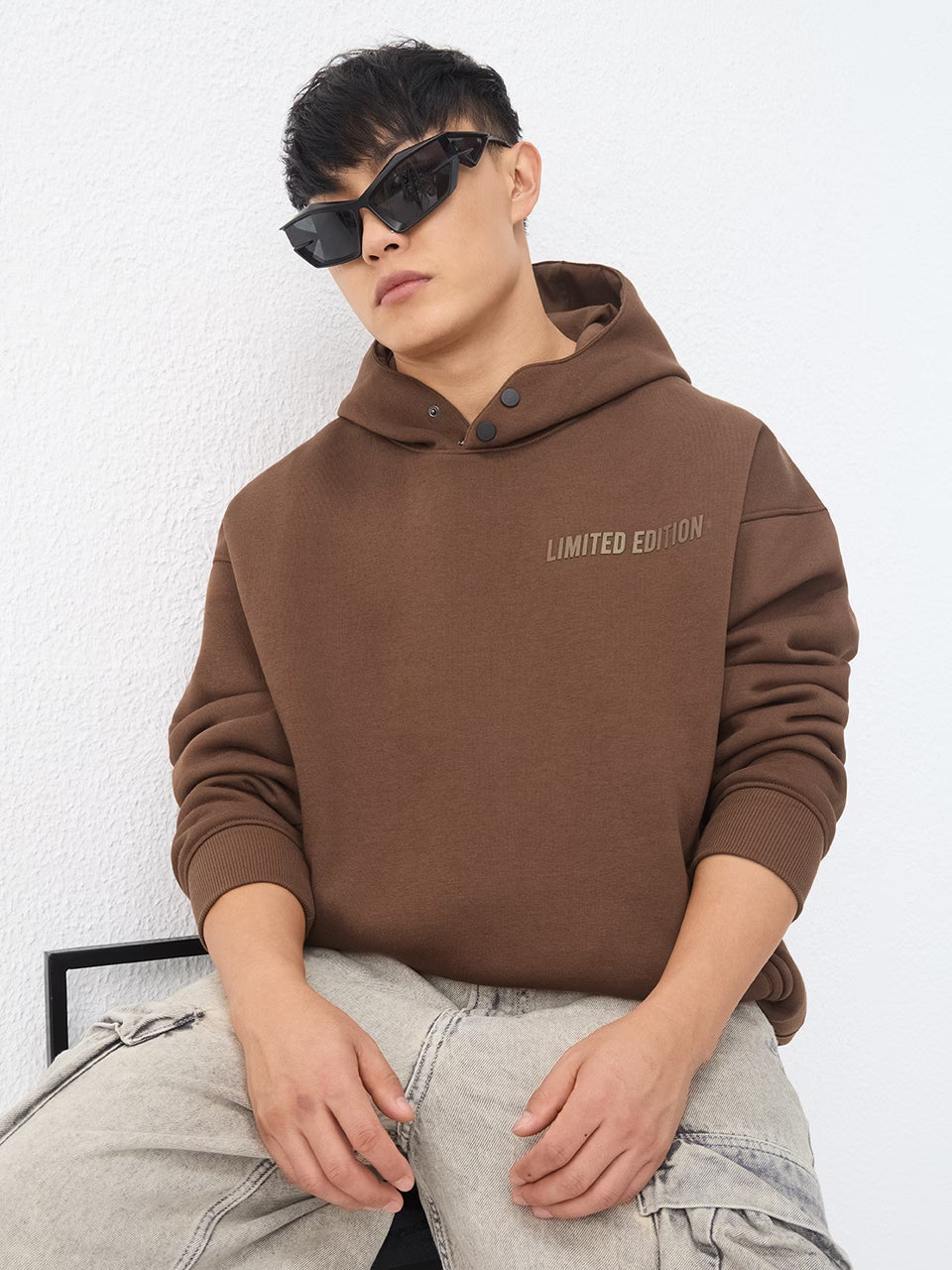 Oversized Hoodie: Espresso Men Oversized Hoodies