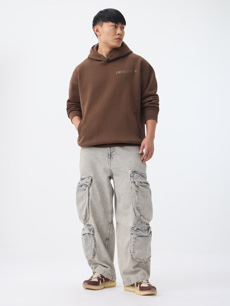 Oversized Hoodie: Espresso Men Oversized Hoodies