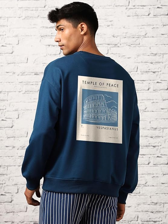 Meino Printed Oversized Sweatshirts for Man Stylish